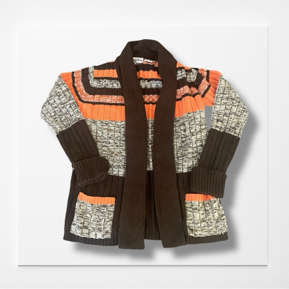Vintage 70s Colorful Knit Cardigan